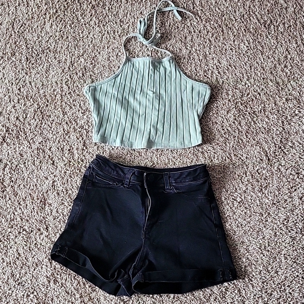 Shorts and crop top bundle
